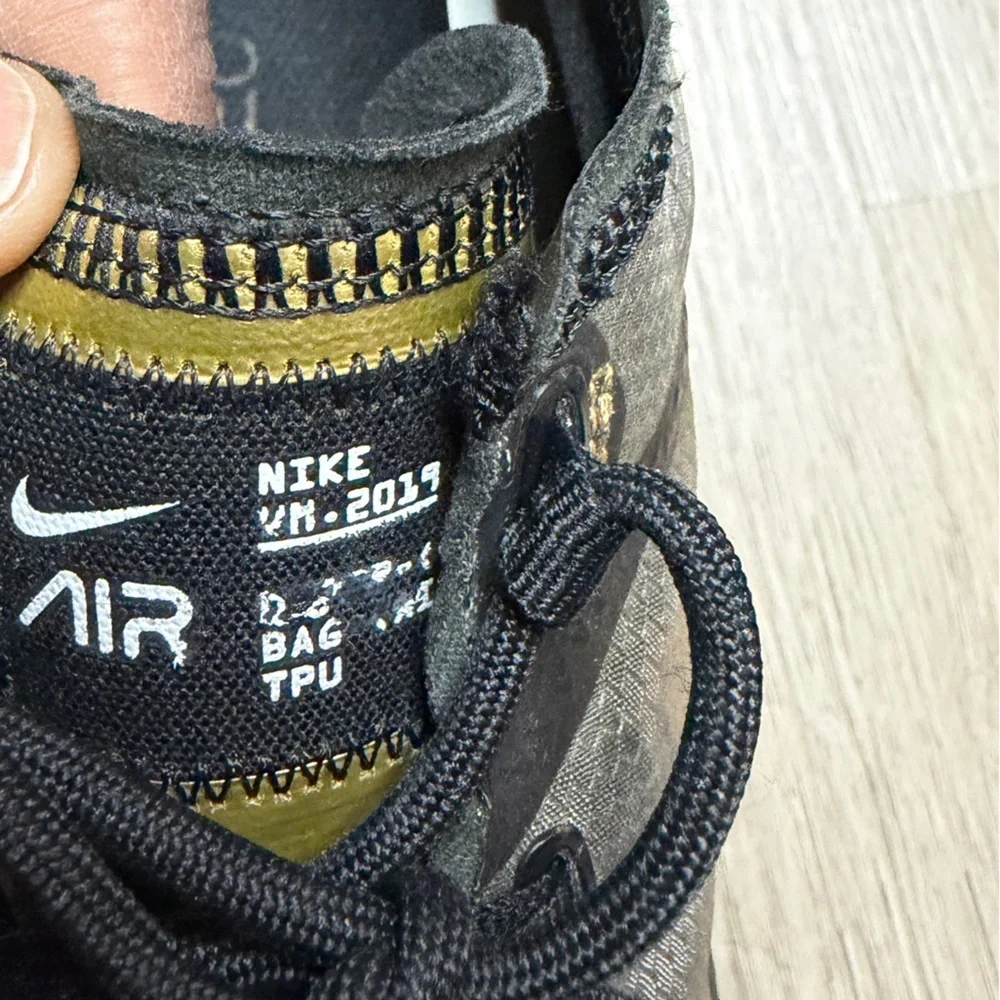 Nike VaporMax Shoes in Black and Gold
